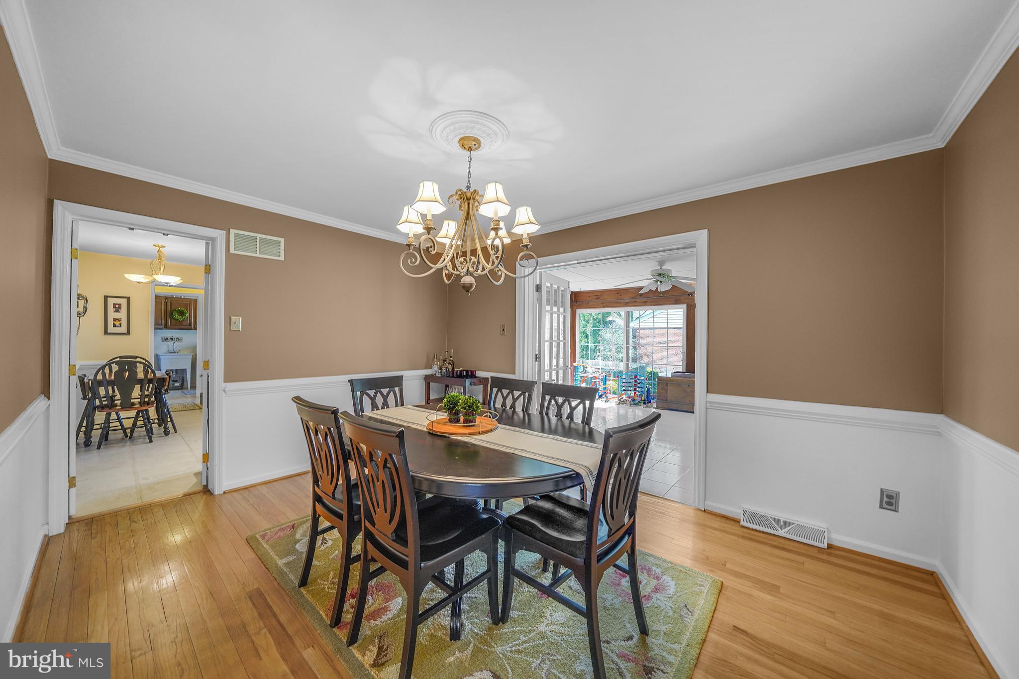 703 Burnley Road Wilmington, DE 19803 - Photo 5 of 27 Dining room with French doors to sunroom