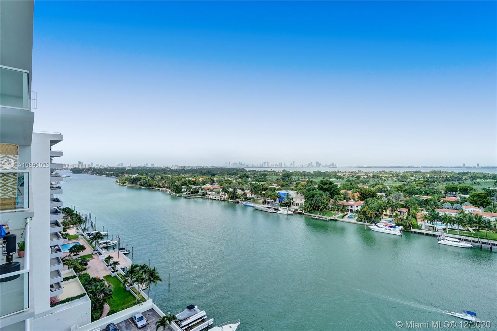 5750 Collins Avenue, Unit 15F Miami Beach, FL 33140 - Photo 49 of 65 a view of a lake with a city