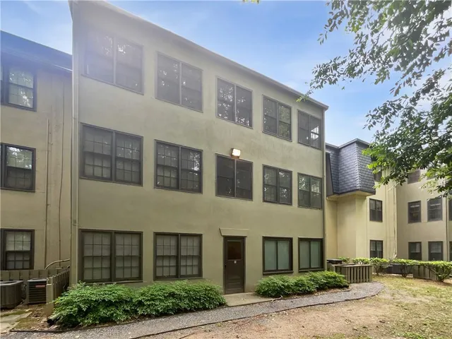 a front view of a building