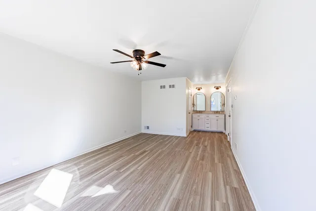 a view of a livingroom with a flat screen tv