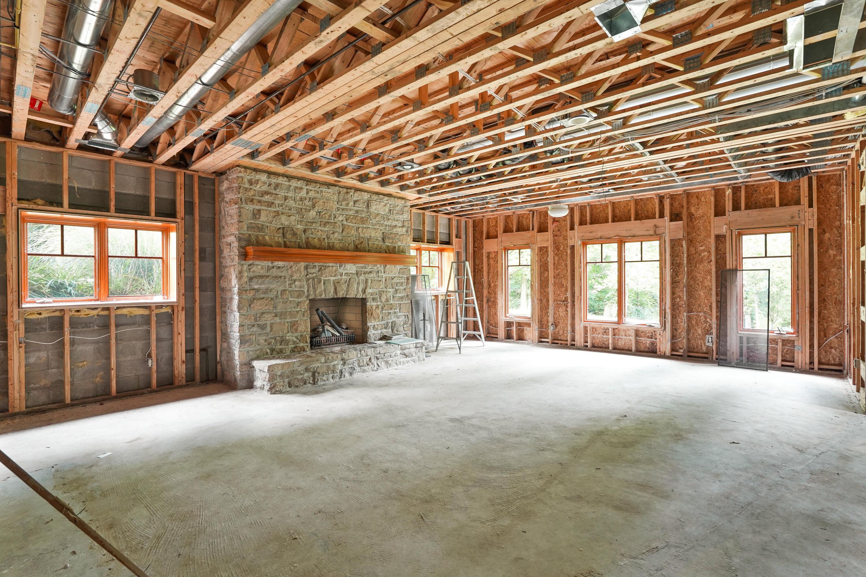 8108 Harriott Road Dublin, OH 43017 - Photo 52 of 71 Lower level area with fireplace