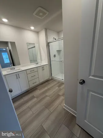 a view of a hallway with entryway