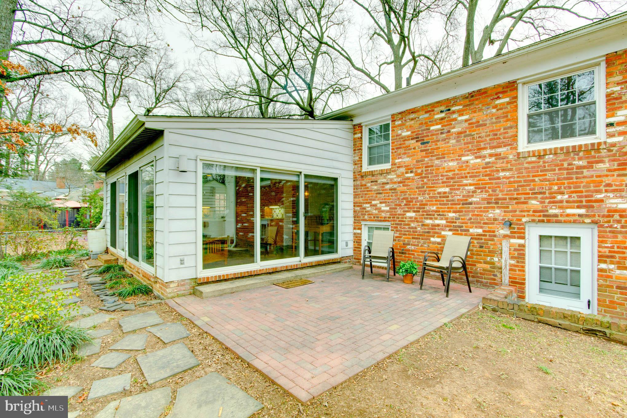 7309 Pinecastle Road Falls Church, VA 22043 - Photo 21 of 57 Brick patio off sunroom/breakfast nook.