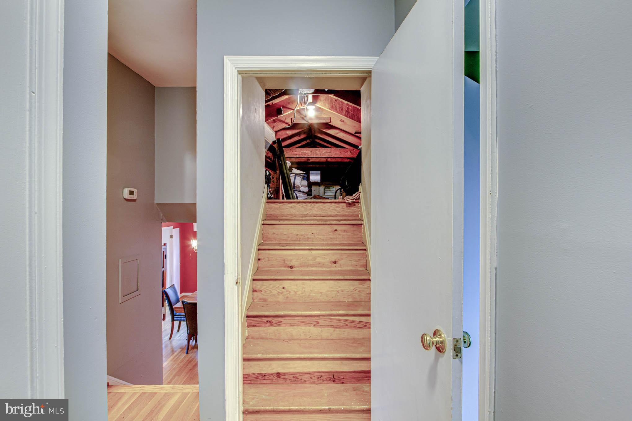 7309 Pinecastle Road Falls Church, VA 22043 - Photo 31 of 57 Stairs to attic and potential expansion!!!