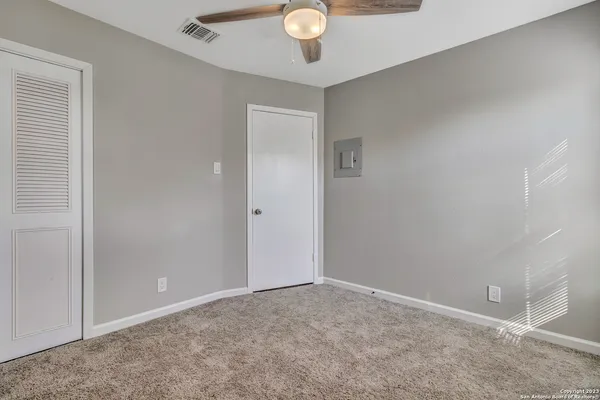 a view of an empty room