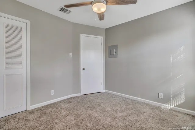 a view of an empty room