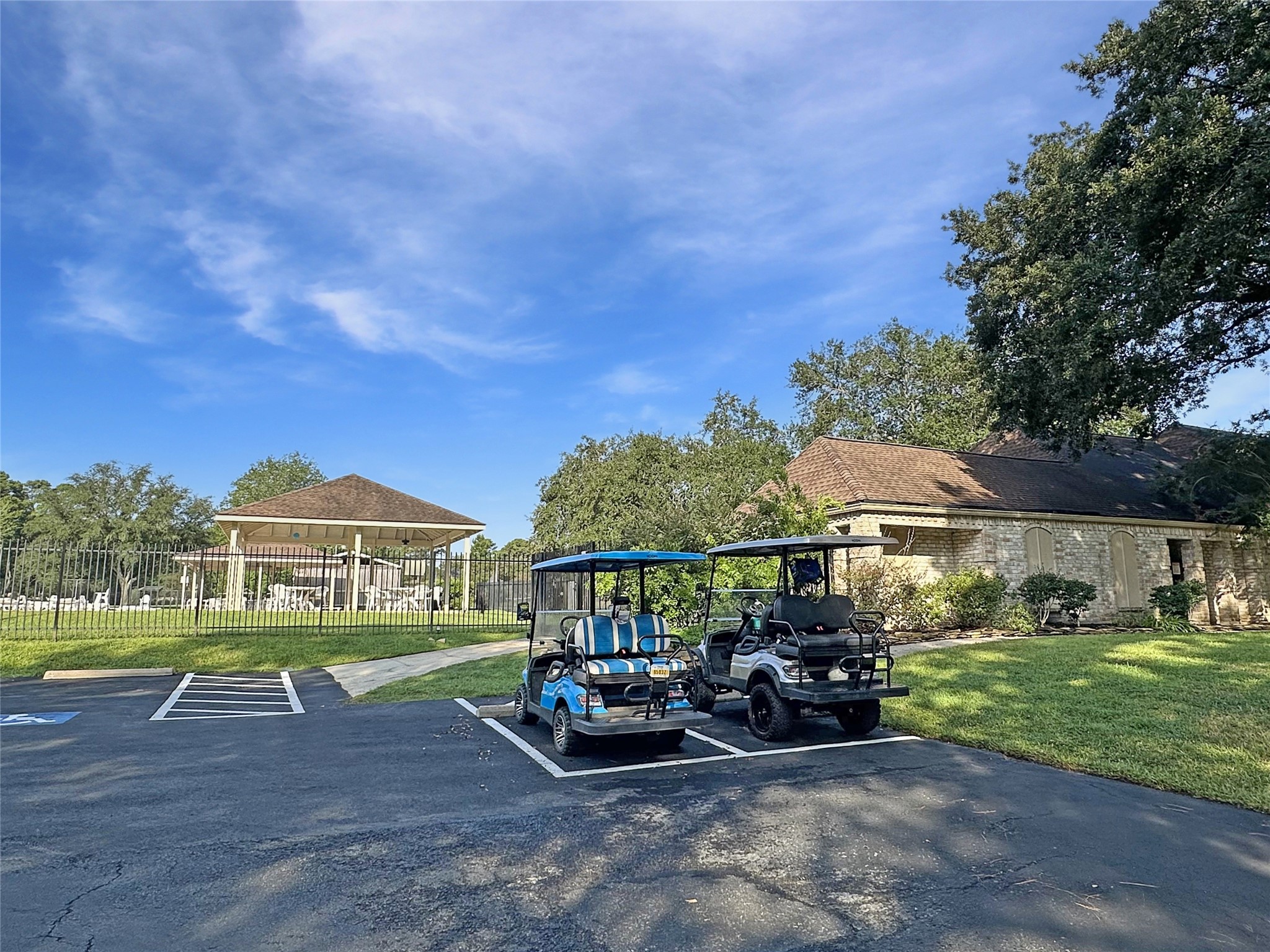 6511 Castle Pine Lane Spring, TX 77379 - Photo 47 of 49 Designated golf cart parking spaces provide added convenience for residents while enhancing the neighborhood’s friendly, community-oriented atmosphere and easy access to nearby amenities and events.