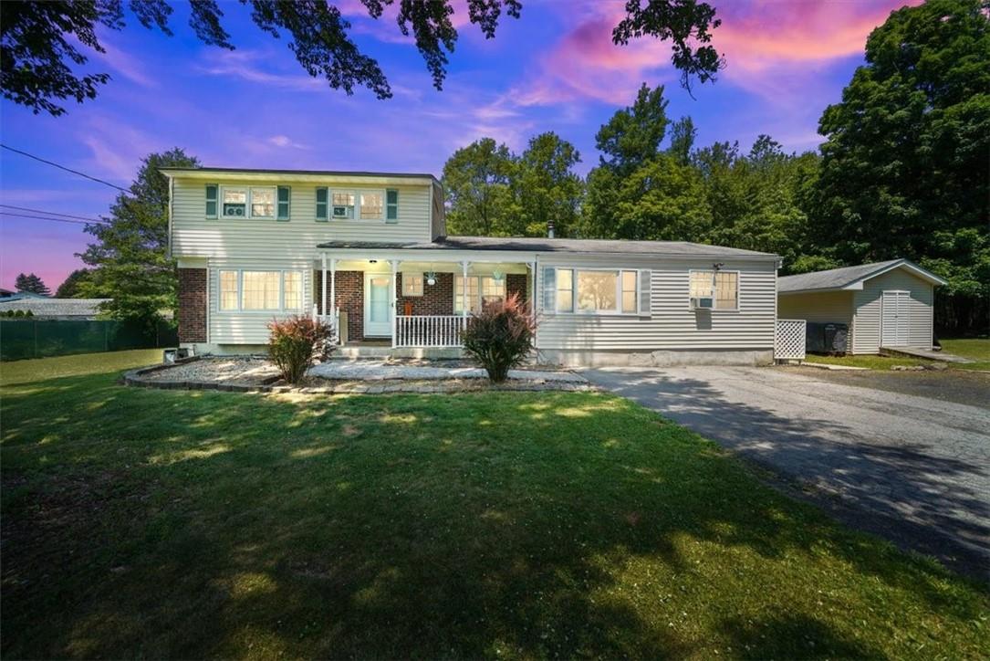 View of front of home with covered porch
