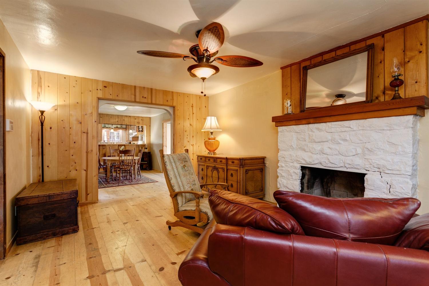 195 Grapevine Road Oak View, CA 93022 - Photo 4 of 41 a living room with furniture and a fireplace