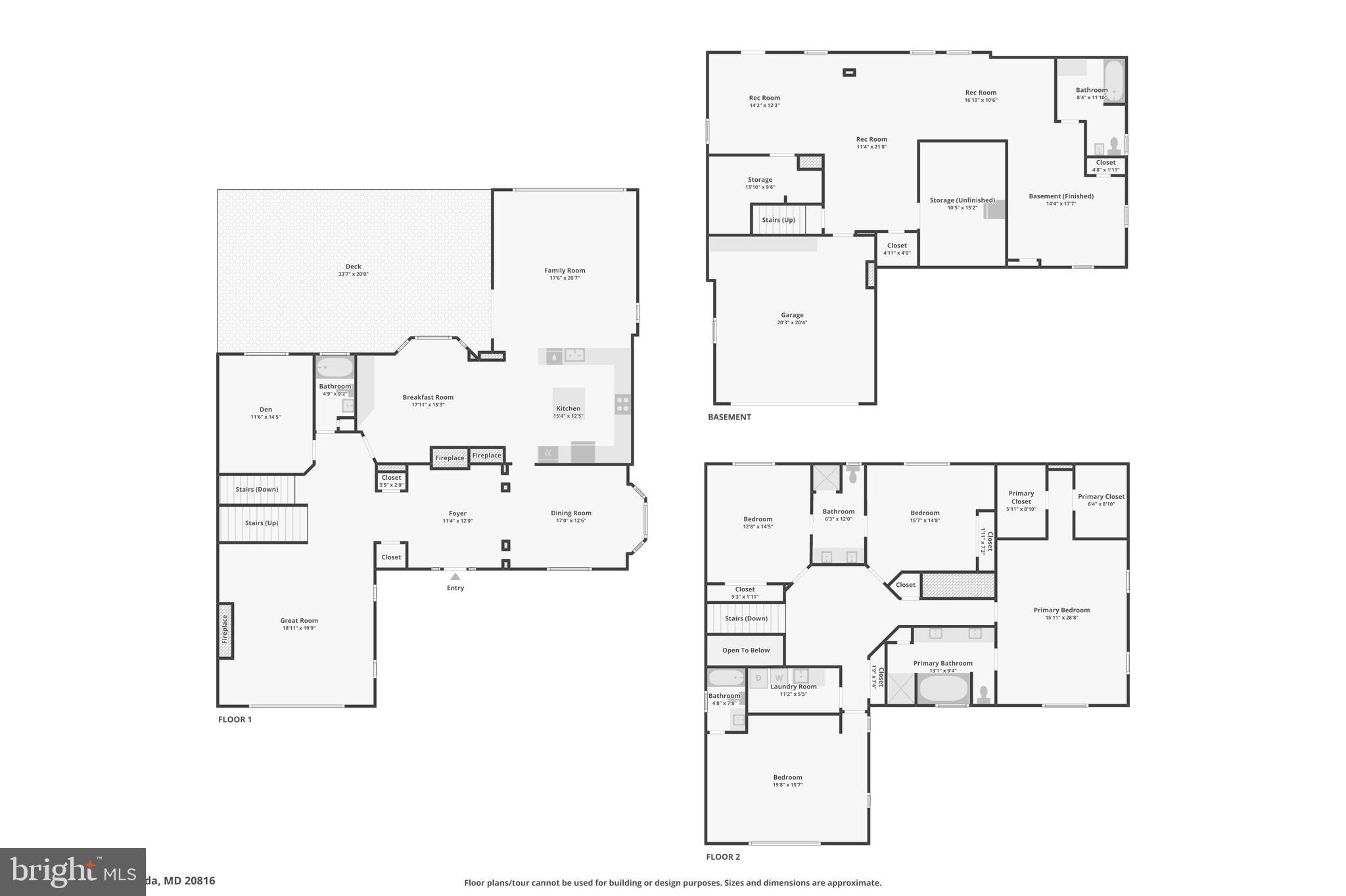5602 Ogden Road Bethesda, MD 20816 - Photo 77 of 77 Combined floor plans