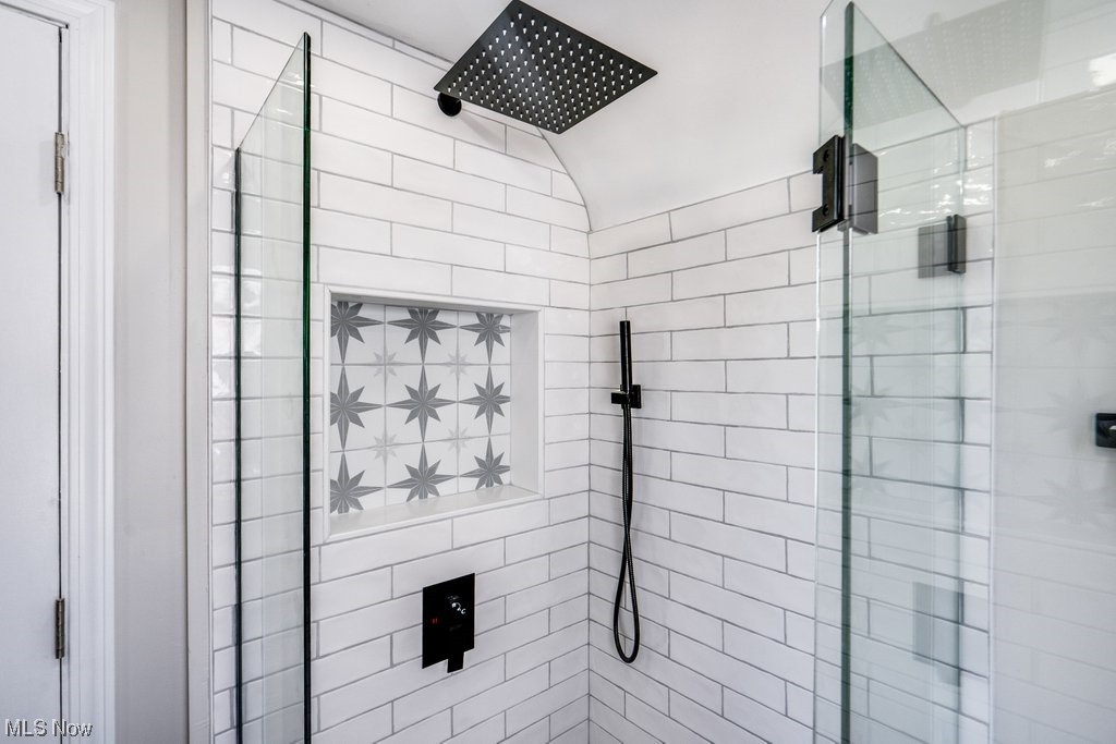 1596 Sheffield Road Cleveland, OH 44121 - Photo 29 of 35 Bathroom featuring a shower with shower door