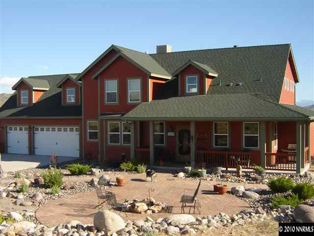 a front view of a house