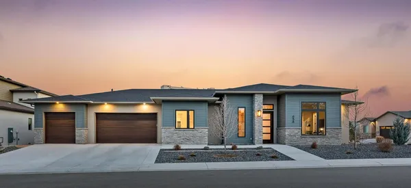 a front view of a house with yard