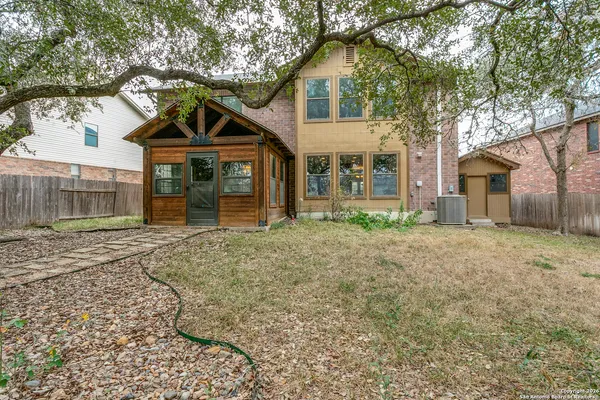 front view of a house with a dry yard