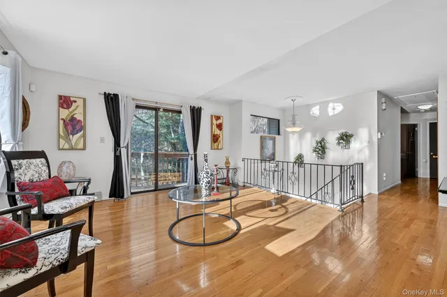 a dining room with furniture and a table