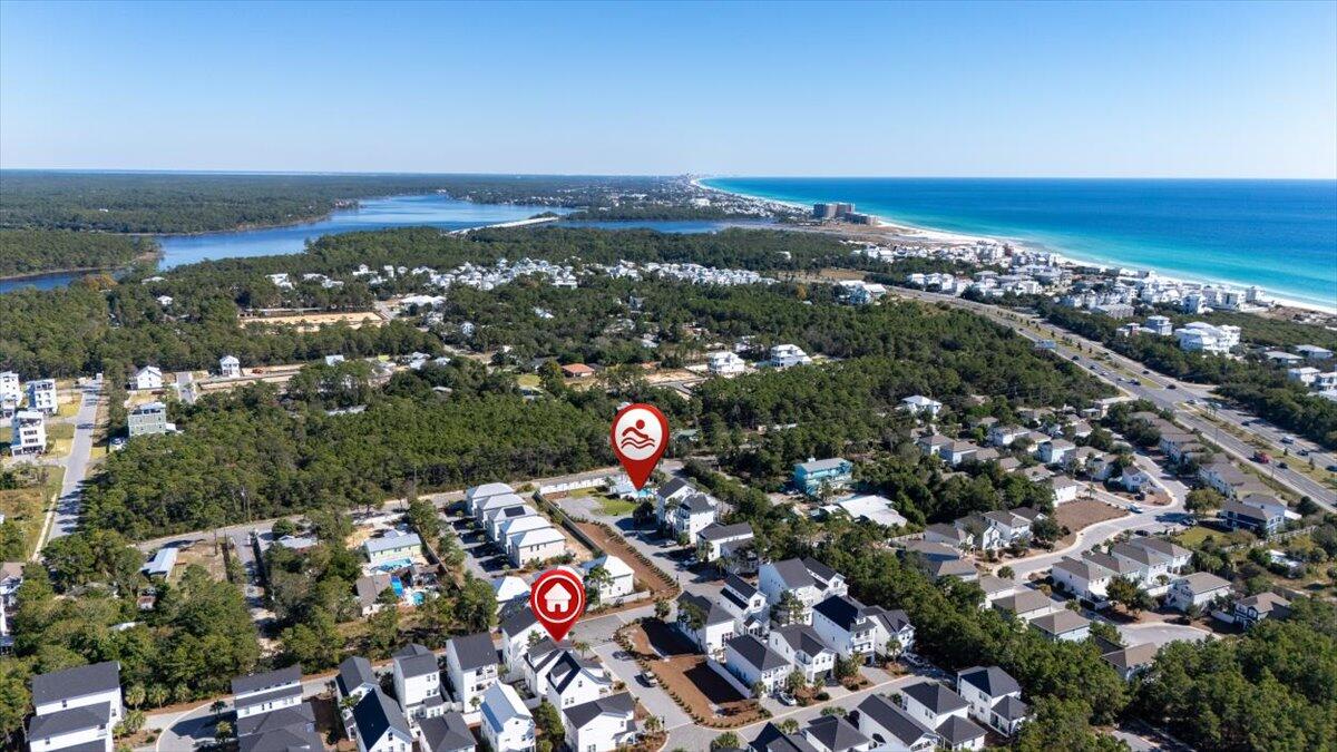 16 Valerie Way Inlet Beach Inlet Beach, FL 32461 - Photo 34 of 35 an aerial view of a city