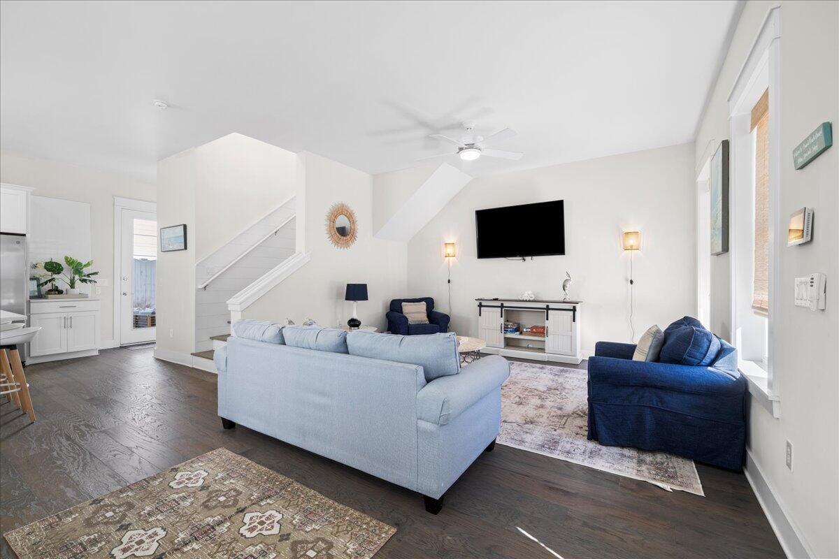 16 Valerie Way Inlet Beach Inlet Beach, FL 32461 - Photo 4 of 35 a living room with furniture and a flat screen tv