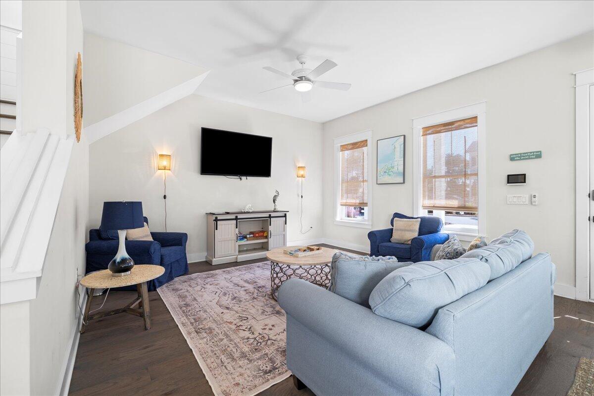 16 Valerie Way Inlet Beach Inlet Beach, FL 32461 - Photo 5 of 35 a living room with furniture and a flat screen tv