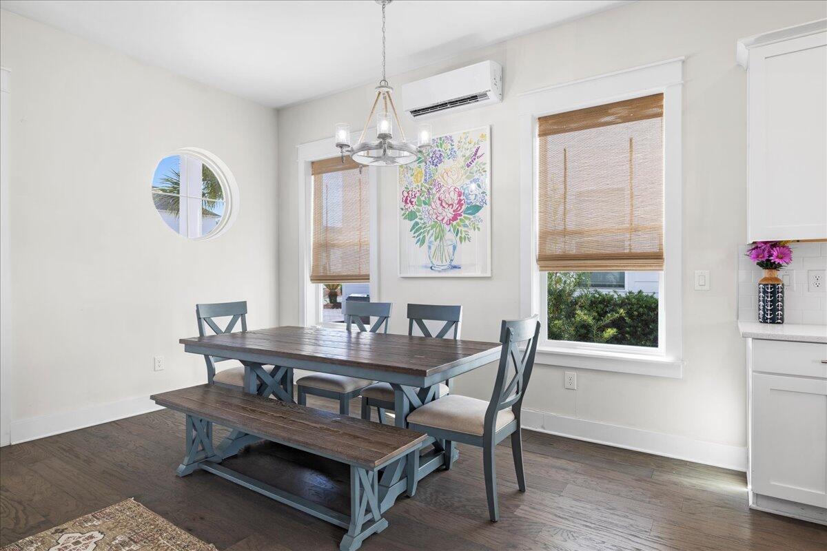 16 Valerie Way Inlet Beach Inlet Beach, FL 32461 - Photo 6 of 35 a view of a dining room with furniture window and wooden floor