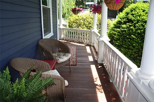 48 Banks Road Swampscott, MA 01907 - Photo 27 of 28 a view of balcony with wooden floor and outdoor seating