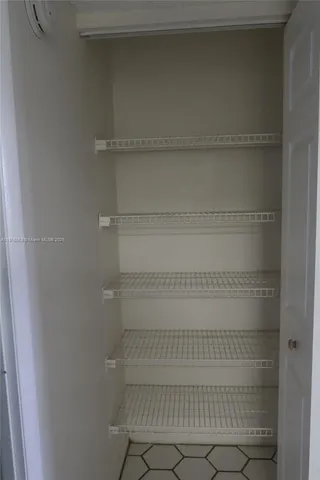a view of a closet