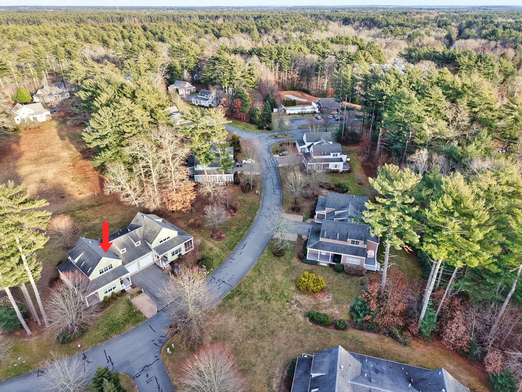 8 Hathaway Pond Circle, Unit 8 Rochester, MA 02770 - Photo 24 of 24 an aerial view of residential houses with outdoor space