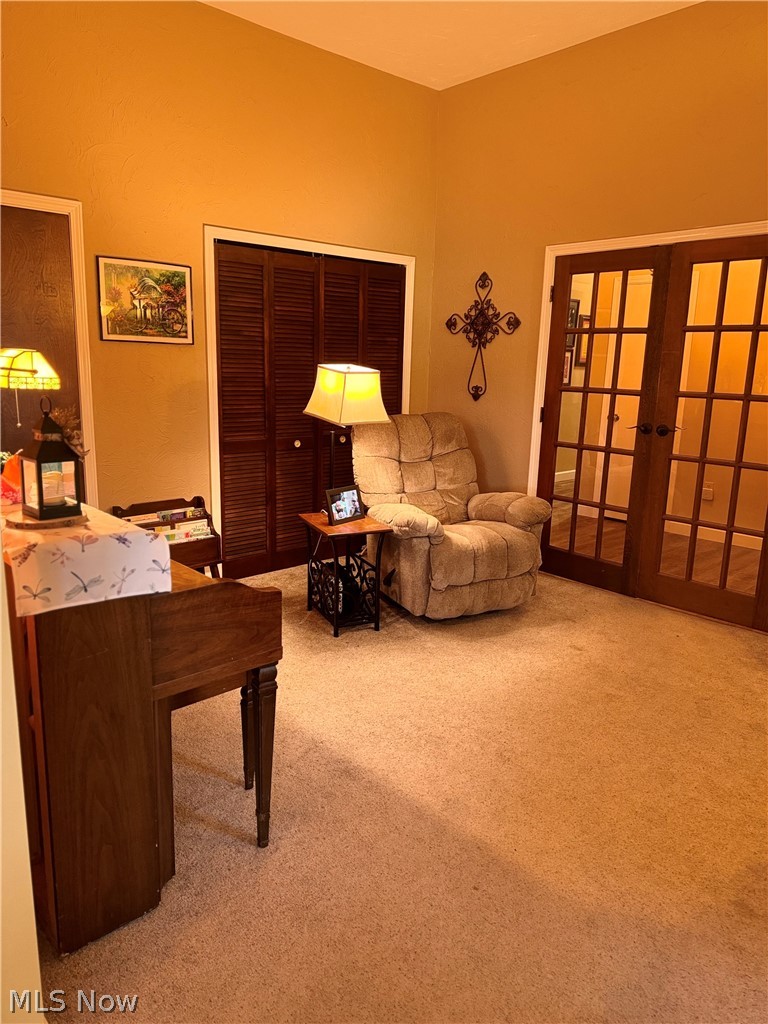 7199 Murray Ridge Road Elyria, OH 44035 - Photo 5 of 29 Carpeted living room with french doors
