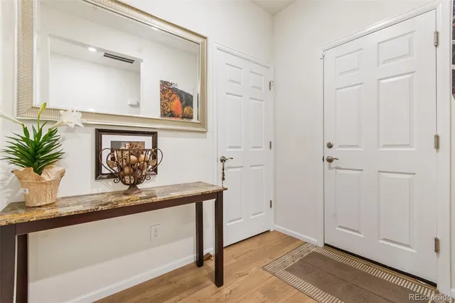 a room with view and wooden floor