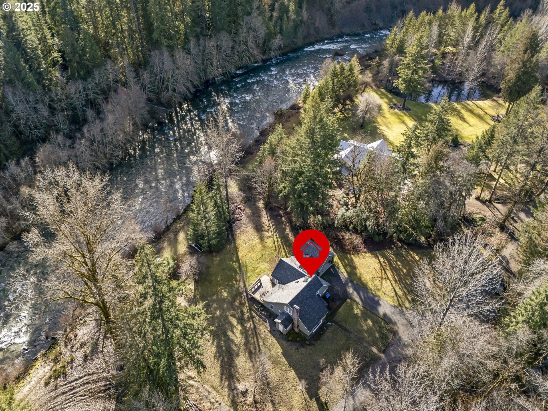 162 Riverside Drive Idanha, OR 97350 - Photo 39 of 40 a backyard of a house with a yard and outdoor seating