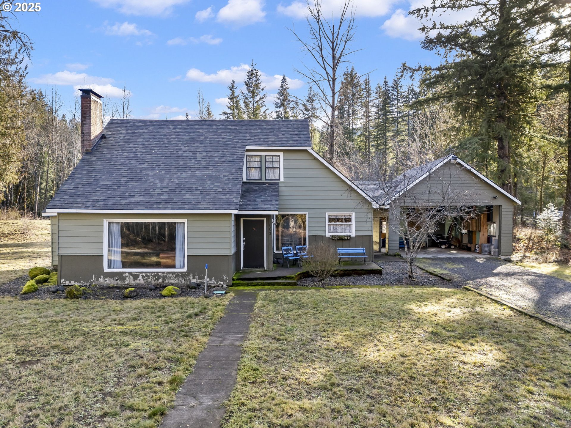 162 Riverside Drive Idanha, OR 97350 - Photo 40 of 40 a view of a yard in front of a house with large tree