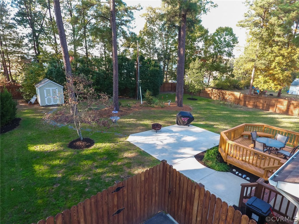 3350 Clintwood Road Midlothian, VA 23112 - Photo 1 of 18 a view of a backyard with sitting area