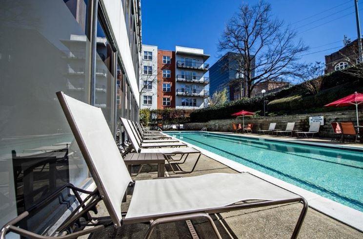120 Ralph McGill Boulevard Northeast, Unit 402 Atlanta, GA 30308 - Photo 37 of 38 a view of an chairs and tables in the patio
