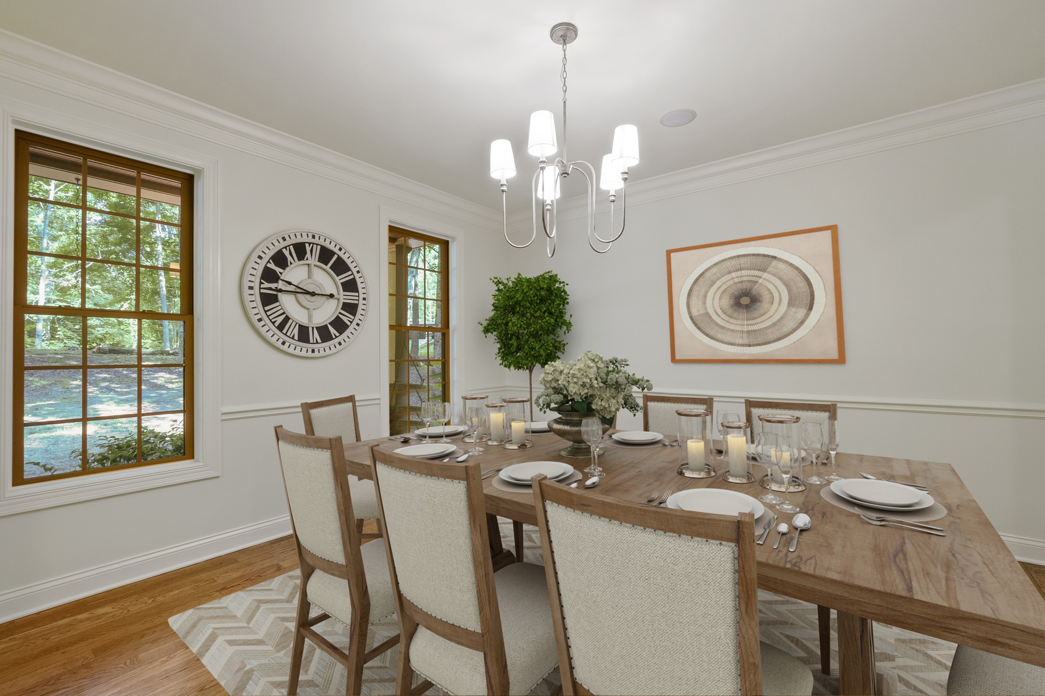 3000 Jubilee Ridge Road Franklin, TN 37069 - Photo 9 of 55 a view of a dining room with furniture window and wooden floor