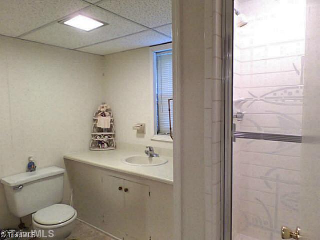 3161 Alamance Church Road Julian, NC 27283 - Photo 14 of 16 Bath. Full bath with walk in shower in the basement.