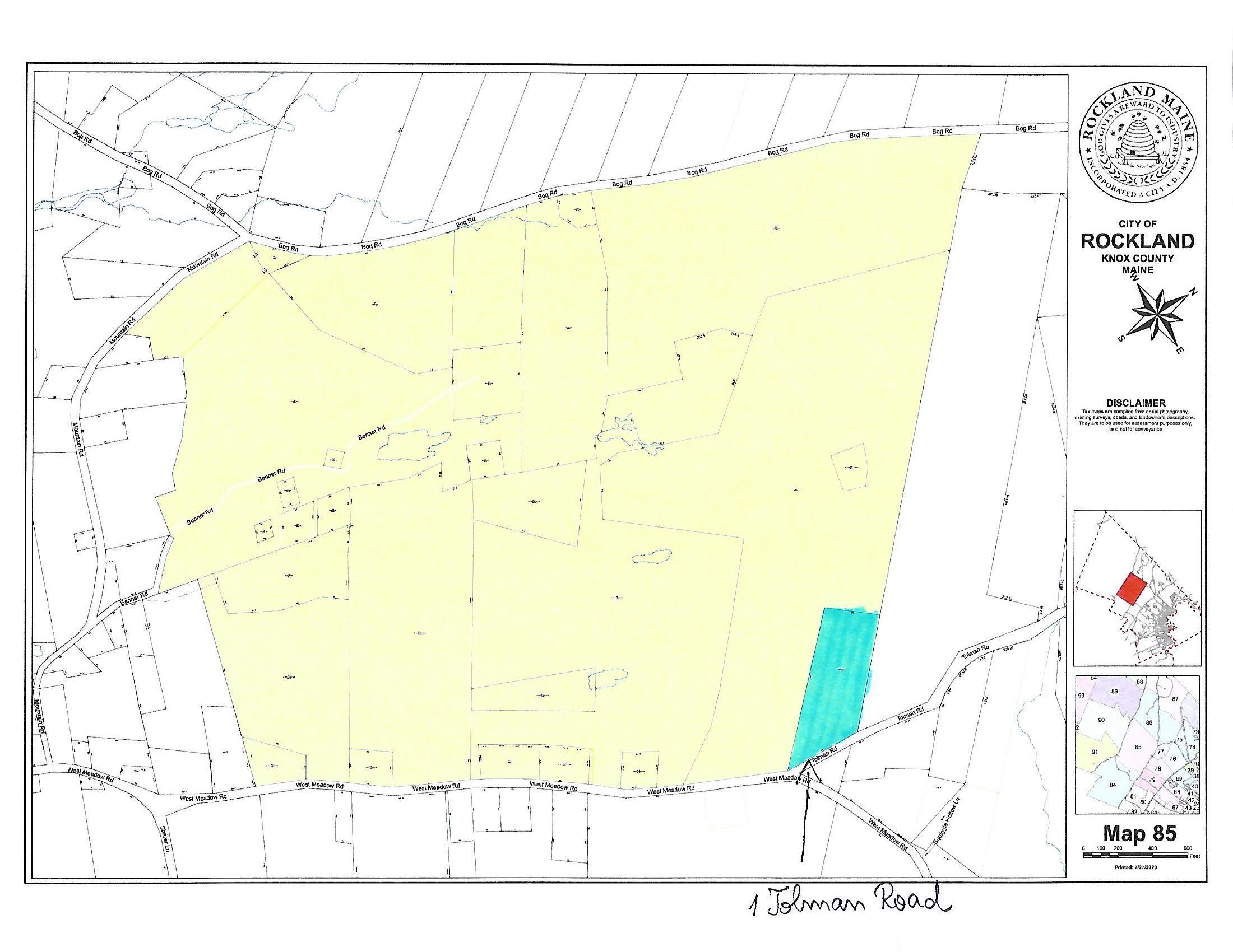 1 Tolman Road Rockland, ME 04841 - Photo 9 of 9 Map