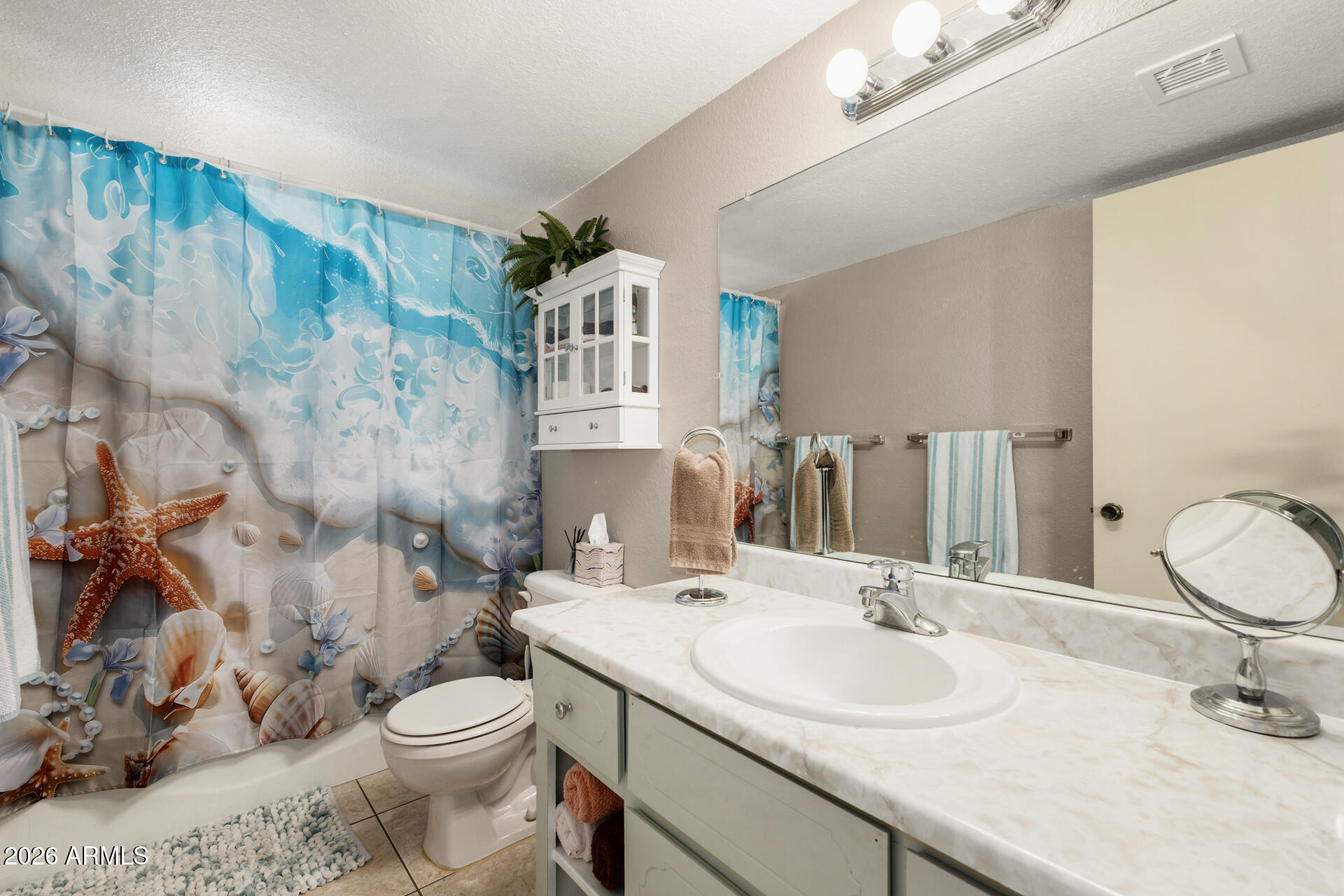 1379 South Main Drive Apache Junction, AZ 85120 - Photo 21 of 32 a bathroom with a sink a toilet and a mirror