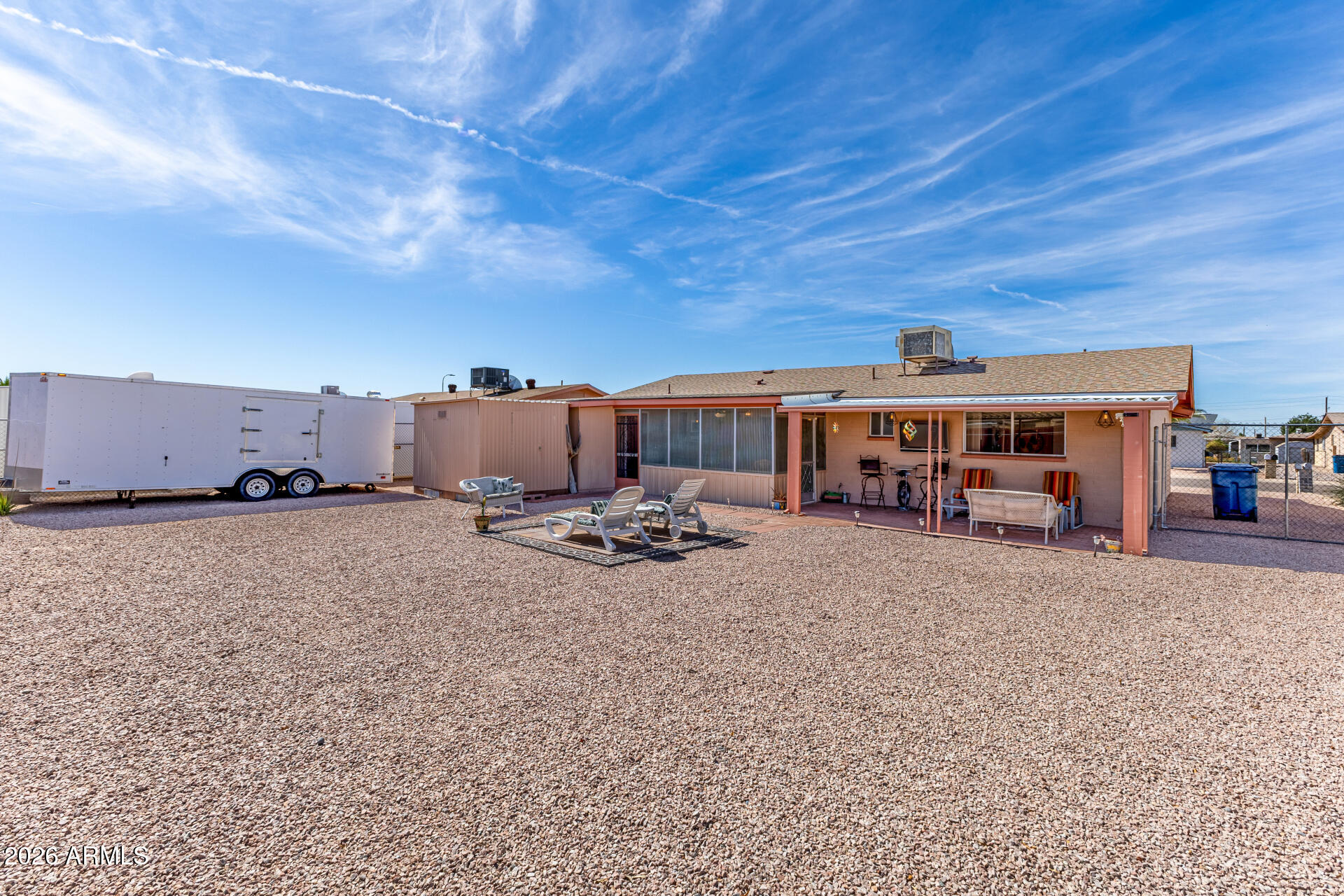1379 South Main Drive Apache Junction, AZ 85120 - Photo 31 of 32 a view of a house with backyard and sitting area