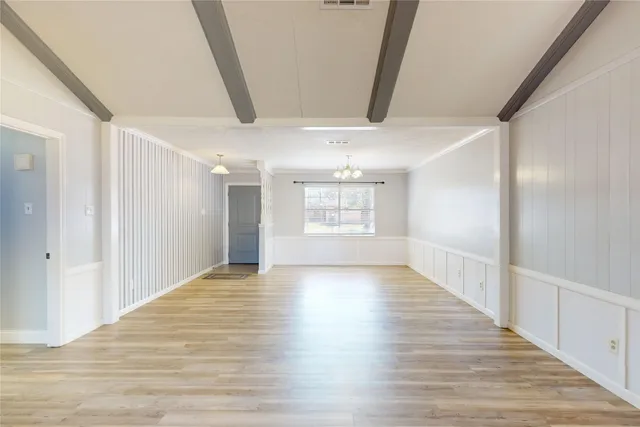 a view of an empty room