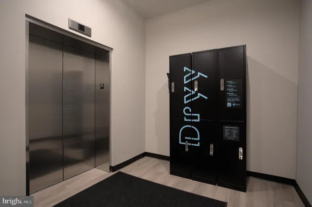 a view of a elevator