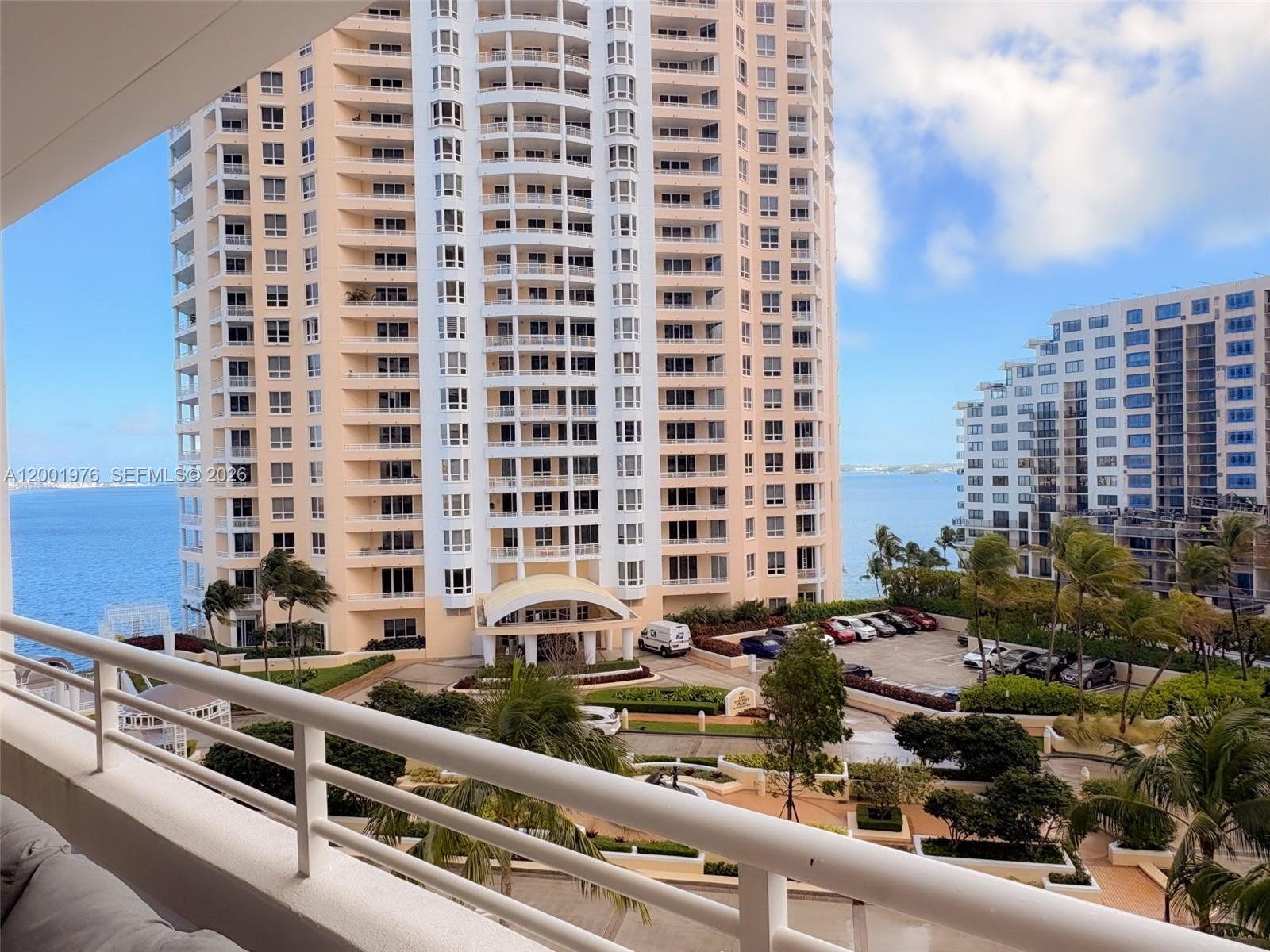 848 Brickell Key Drive, Unit 905 Miami, FL 33131 - Photo 25 of 28 a view of a city view from a balcony