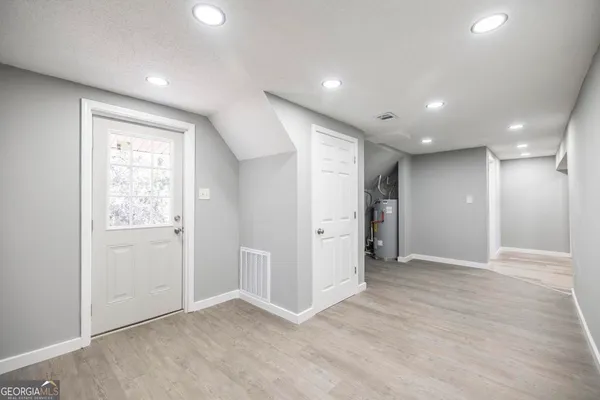 a view of a window in a room