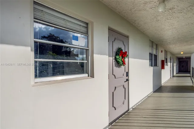 a front view of a house with patio