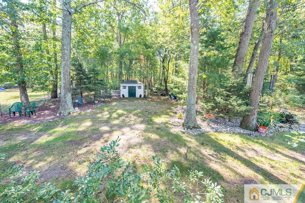 14 Crest Road Jackson, NJ 08527 - Photo 20 of 24 a view of a yard with plants and large trees