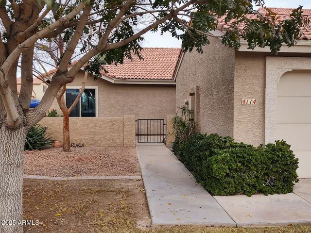 a house that has a tree in front of the house