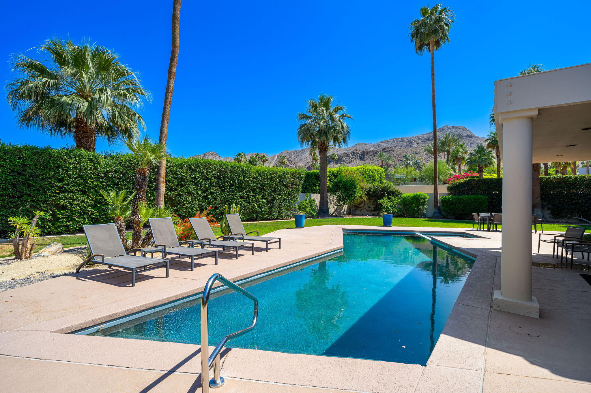 5 Terrace Place Rancho Mirage, CA 92270 - Photo 47 of 53 a view of swimming pool with chairs