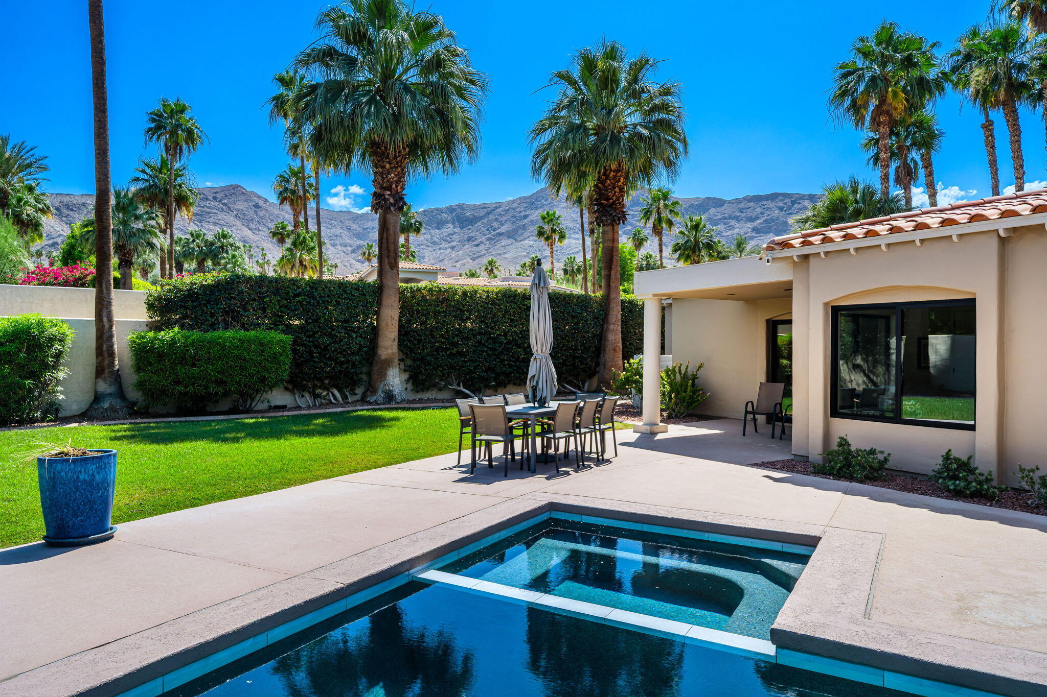 5 Terrace Place Rancho Mirage, CA 92270 - Photo 49 of 53 a view of outdoor space yard and porch