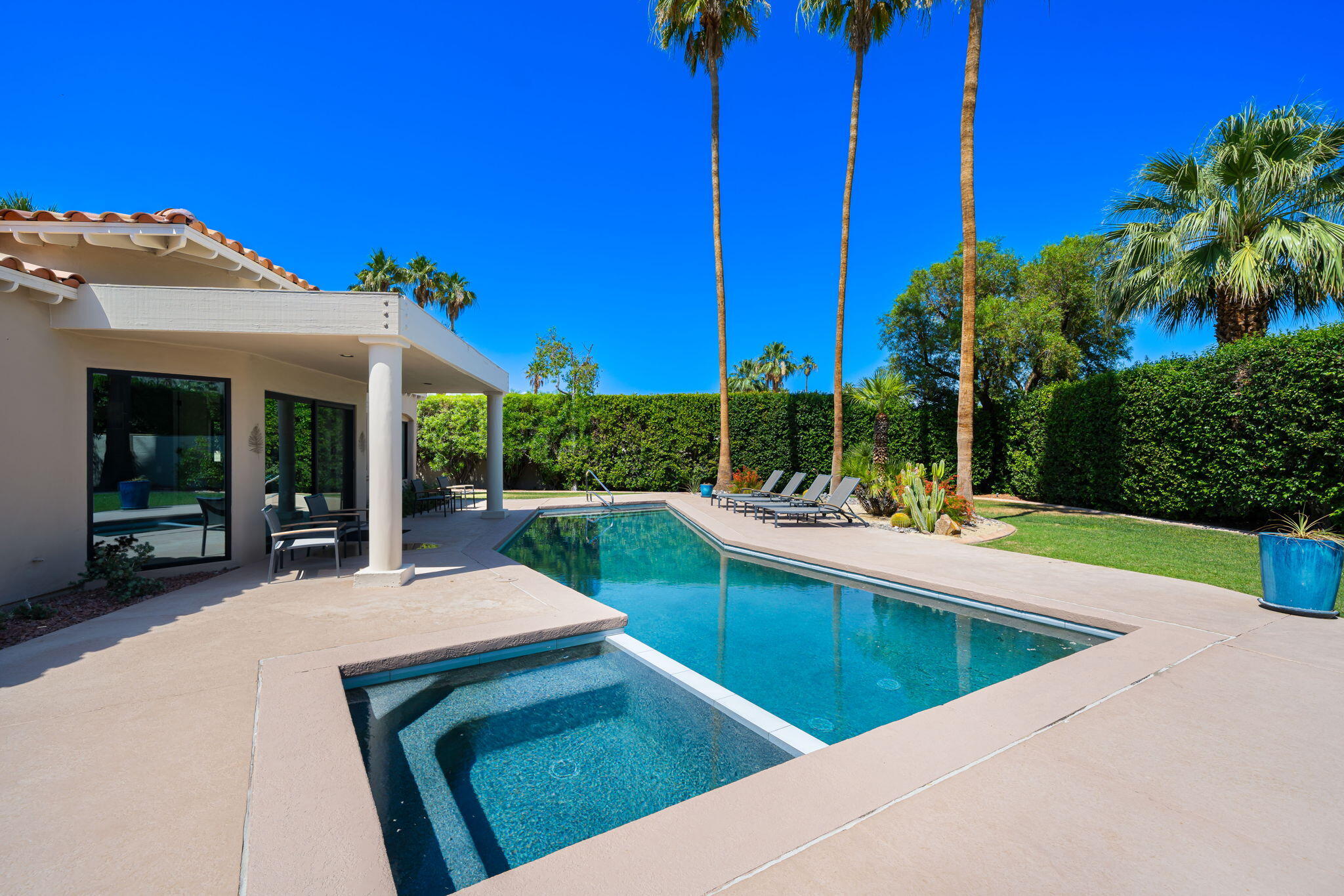 5 Terrace Place Rancho Mirage, CA 92270 - Photo 51 of 53 a view of swimming pool with a patio