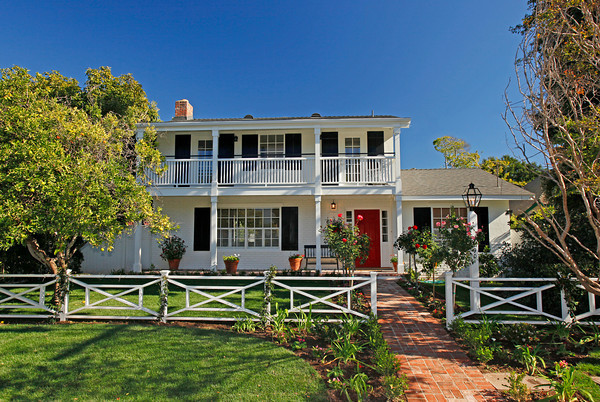 1290 Vallecito Road Carpinteria, CA 93013 - Photo 2 of 12 aerial view of a house with a yard table and chairs