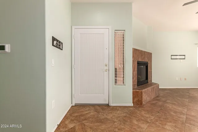 a view of livingroom with hallway