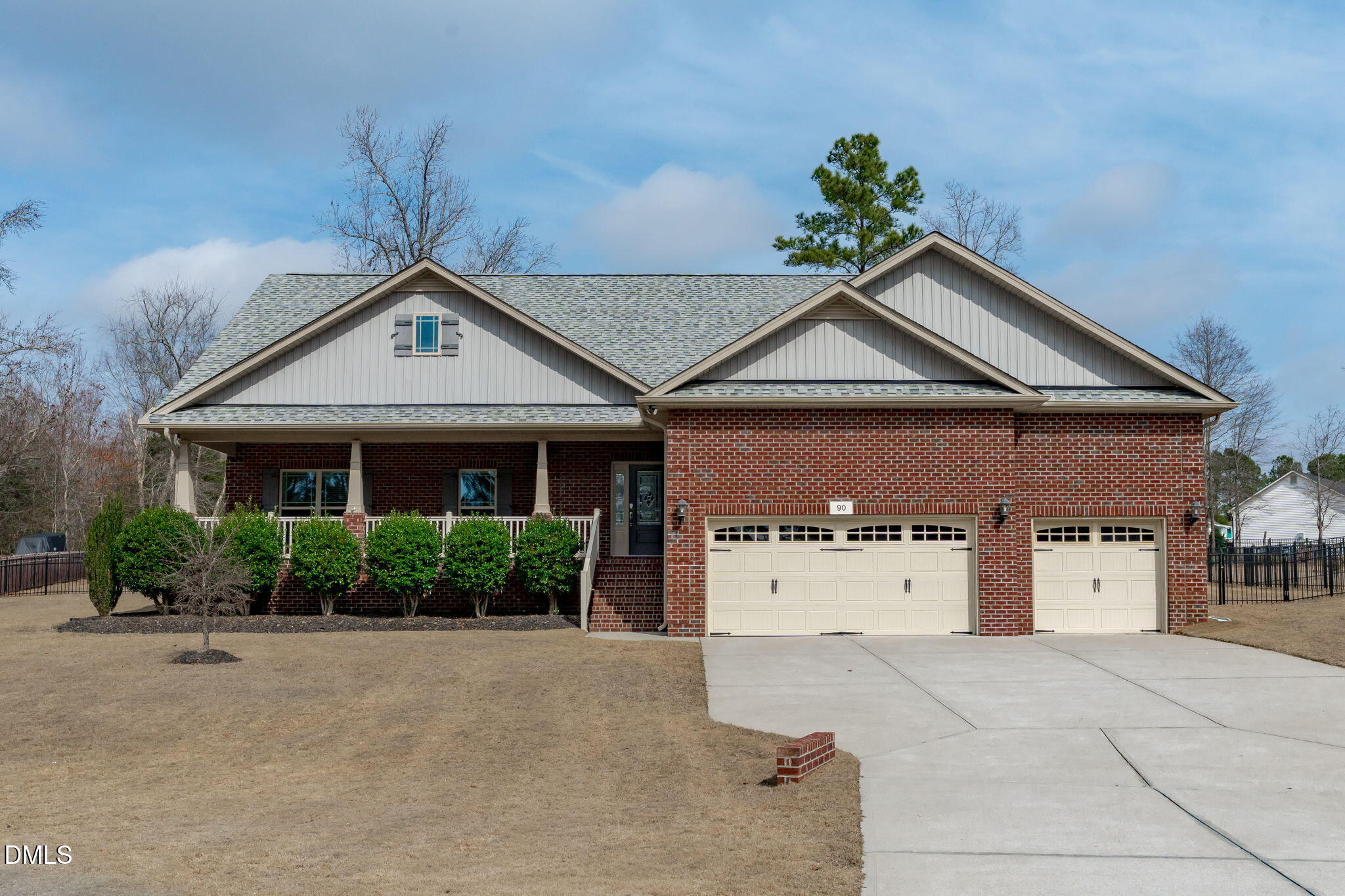 90 Cypress Ridge Way. Willow Spring, NC 27592 - Photo 35 of 52 front view of a house with a yard